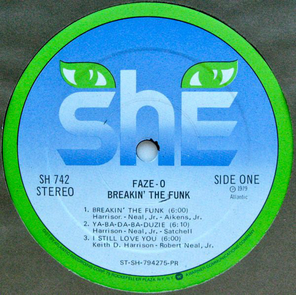 Faze-O : Breakin' The Funk (LP, Album, PR)