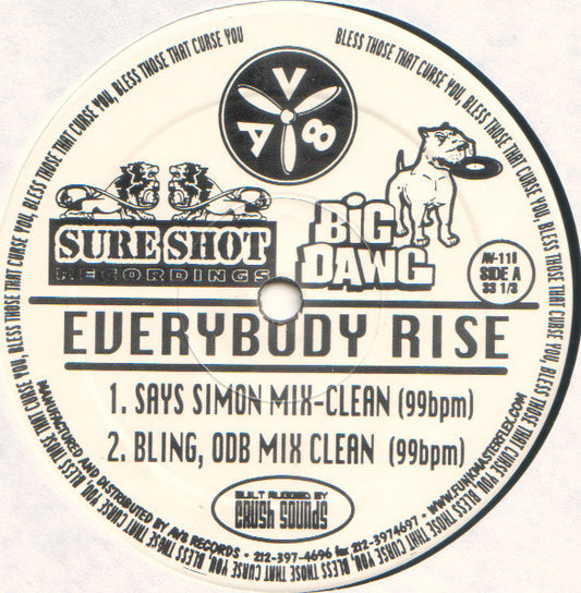 Crush Sounds : Everybody Rise (12")