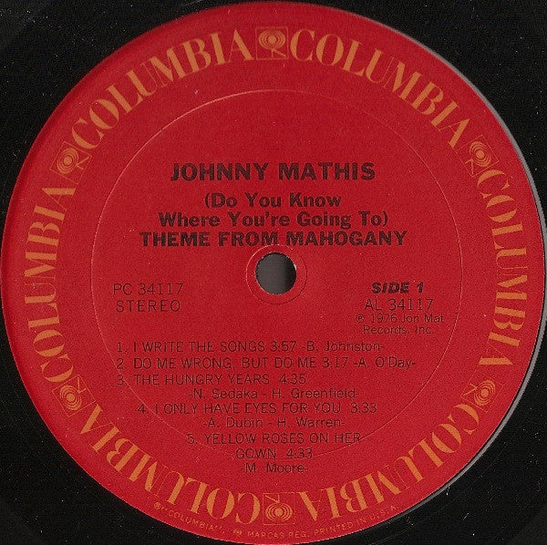 Johnny Mathis : I Only Have Eyes For You (LP, Album, San)