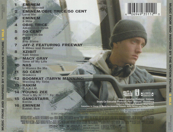 Various : 8 Mile - Music From And Inspired By The Motion Picture (CD, Comp + CD, Ltd, Smplr, Bon)