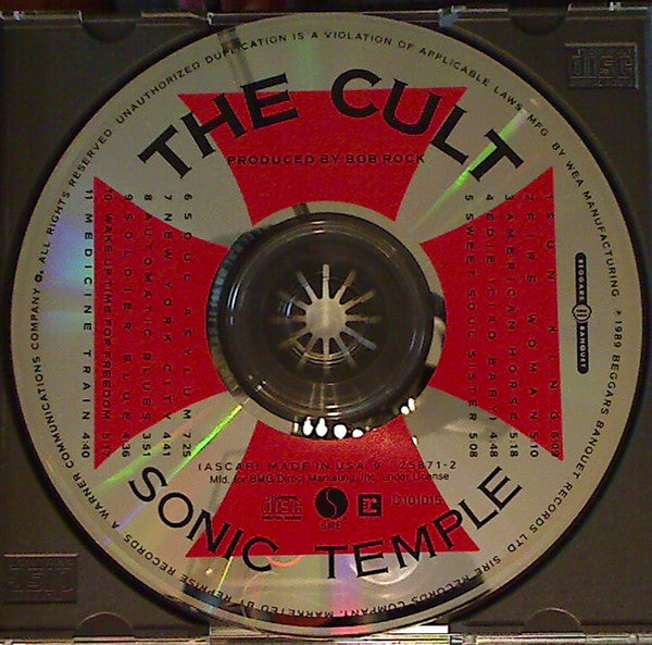 The Cult : Sonic Temple (CD, Album, Club)