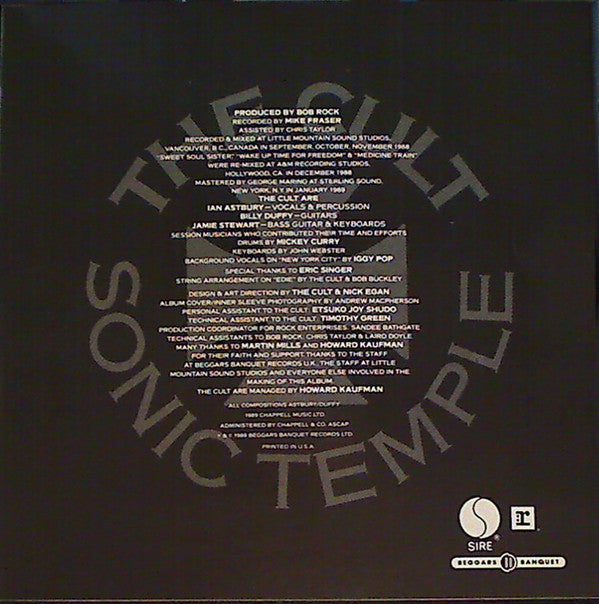 The Cult : Sonic Temple (CD, Album, Club)