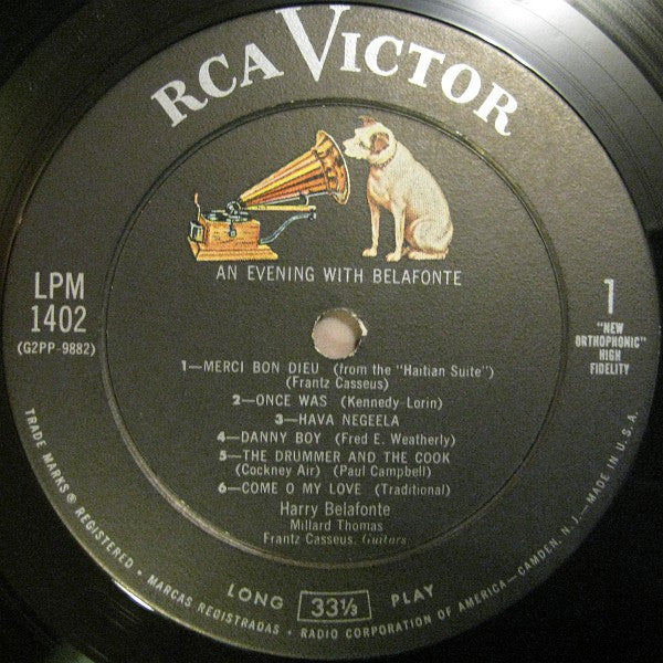 Harry Belafonte : An Evening With Belafonte (LP, Album, Mono)