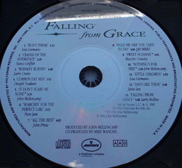 Various : Falling From Grace (Original Motion Picture Soundtrack) (CD, Album, Comp)