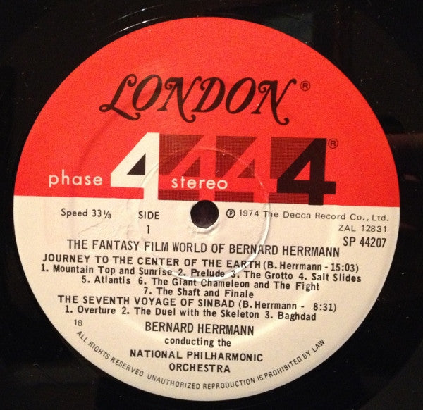 Bernard Herrmann Conducting National Philharmonic Orchestra : The Fantasy Film World Of Bernard Herrmann (LP, Album)
