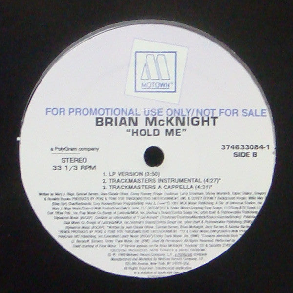 Brian McKnight : Hold Me (12", Promo)