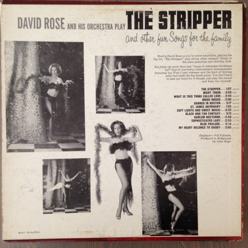 David Rose & His Orchestra : The Stripper And Other Fun Songs For The Family (LP, Album)