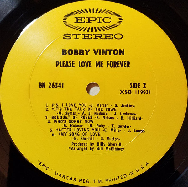 Bobby Vinton : Please Love Me Forever (LP, Album)