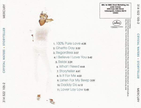 Crystal Waters : Storyteller (CD, Album, Club)