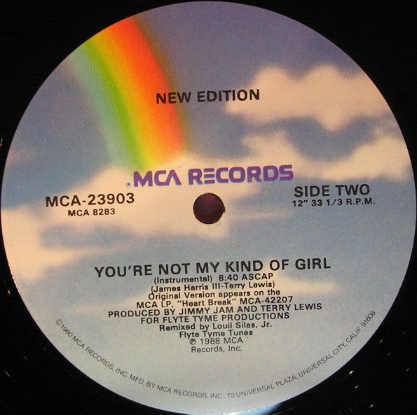 New Edition : You're Not My Kind Of Girl (Extended Version) (12", Single)