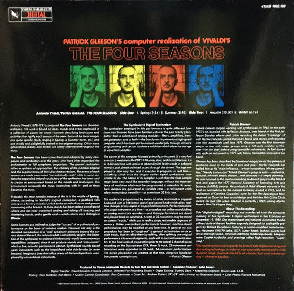 Patrick Gleeson, Antonio Vivaldi : The Four Seasons (LP)