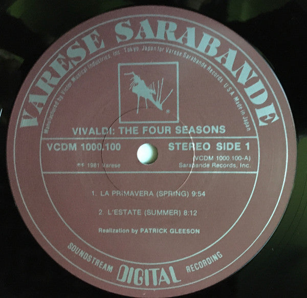 Patrick Gleeson, Antonio Vivaldi : The Four Seasons (LP)