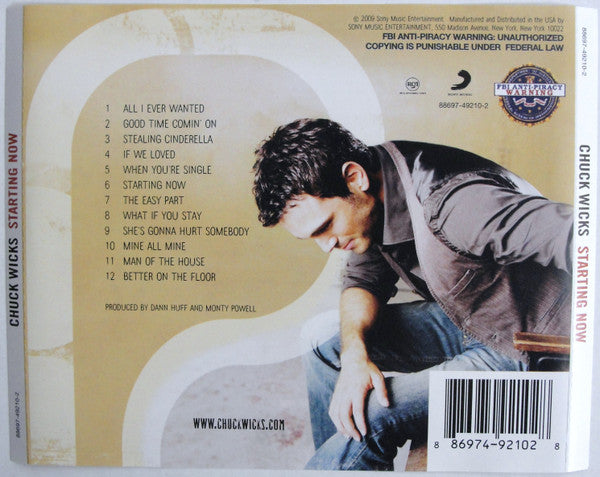Chuck Wicks : Starting Now (CD, Album)