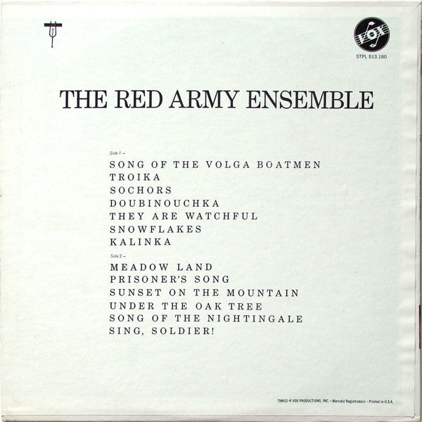 The Alexandrov Red Army Ensemble : The Red Army Ensemble (LP, Album)