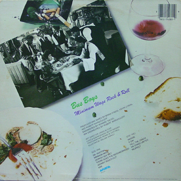 The Bus Boys : Minimum Wage Rock & Roll (LP, Album)