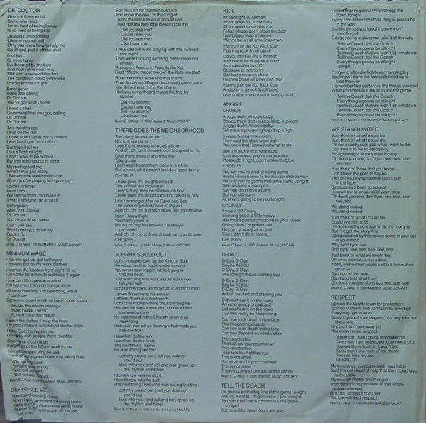 The Bus Boys : Minimum Wage Rock & Roll (LP, Album)