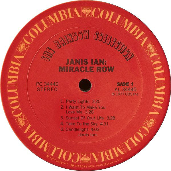 Janis Ian : Miracle Row (LP, Album)