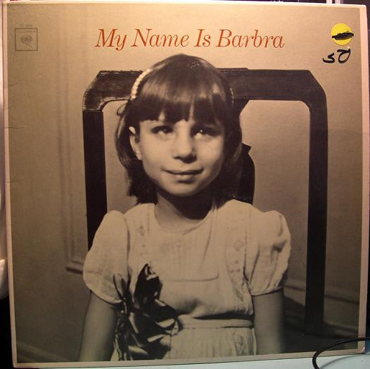Barbra Streisand : My Name Is Barbra (LP, Album, Mono)