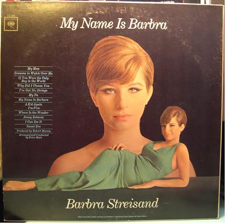 Barbra Streisand : My Name Is Barbra (LP, Album, Mono)