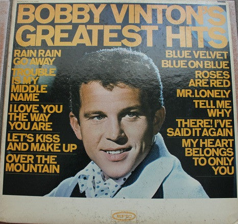 Bobby Vinton : Bobby Vinton's Greatest Hits (LP, Comp, Mono, RP)