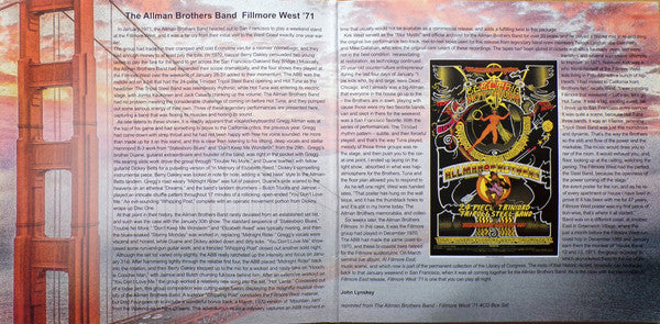 The Allman Brothers Band : Fillmore West 1-31-71 (2xLP)