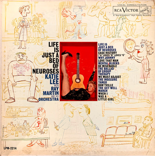 Katie Lee With Ray Martin And His Orchestra : Life Is Just A Bed Of Neuroses (LP, Album, Mono)