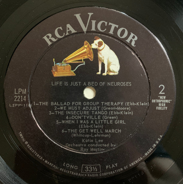 Katie Lee With Ray Martin And His Orchestra : Life Is Just A Bed Of Neuroses (LP, Album, Mono)