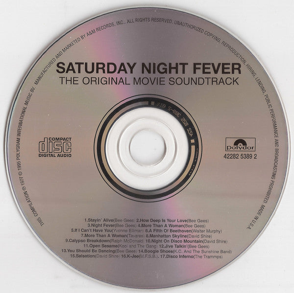 Various : Saturday Night Fever (The Original Movie Sound Track) (CD, Album, Comp, RE, RM, PMD)