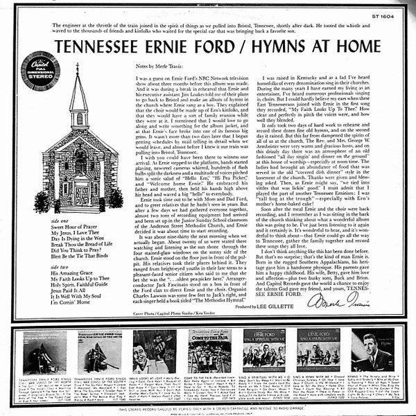 Tennessee Ernie Ford : Hymns At Home (LP)