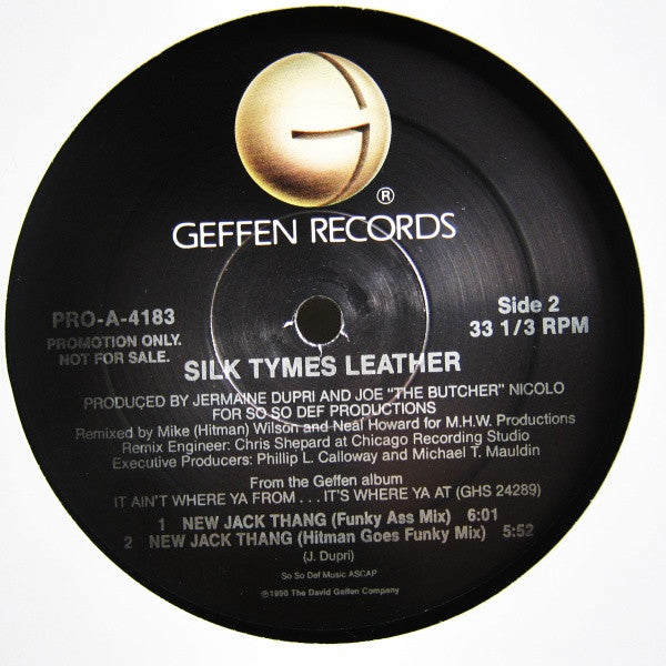 Silk Tymes Leather : New Jack Thang (12", Promo)