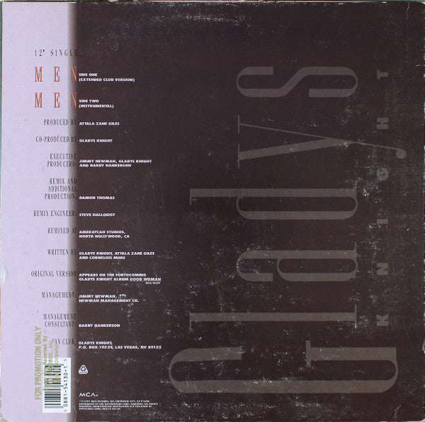 Gladys Knight : Men (12", Single)
