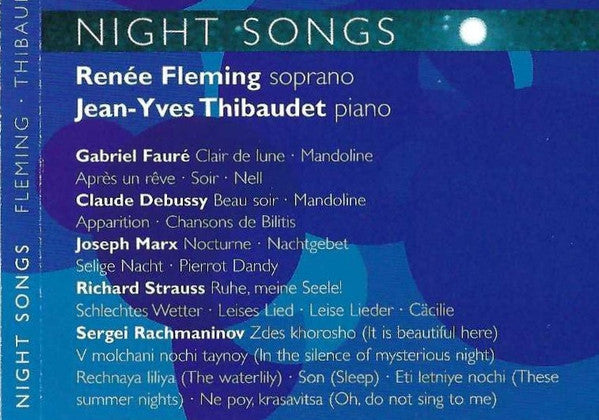 Renée Fleming ,  Jean-Yves Thibaudet : Night Songs (CD, Album, Club)