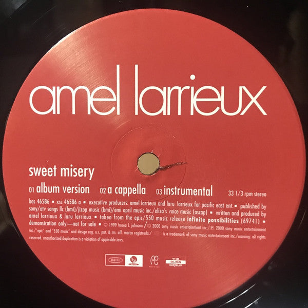 Amel Larrieux : Sweet Misery (12", Promo)