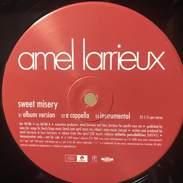 Amel Larrieux : Sweet Misery (12", Promo)