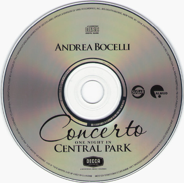 Andrea Bocelli : Concerto: One Night In Central Park (CD, Album + DVD-V, Multichannel, NTSC)
