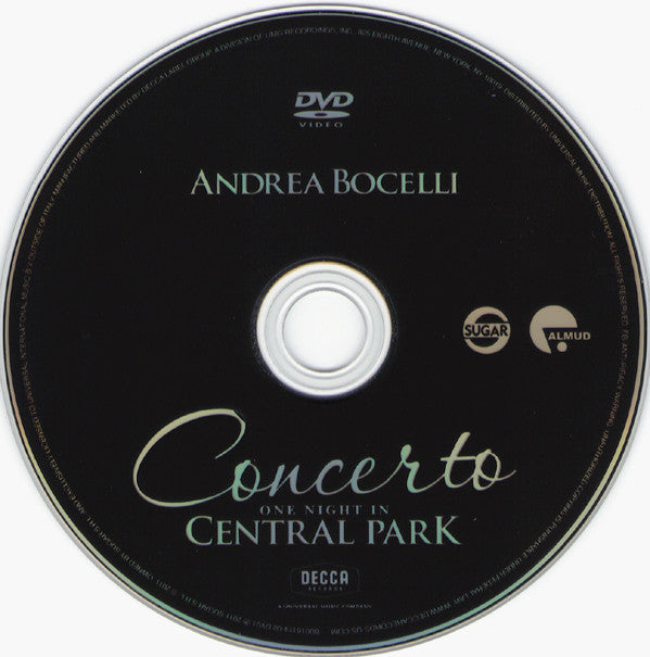 Andrea Bocelli : Concerto: One Night In Central Park (CD, Album + DVD-V, Multichannel, NTSC)