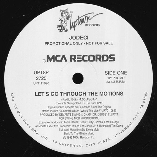 Jodeci : Let's Go Through The Motions (12", Promo)
