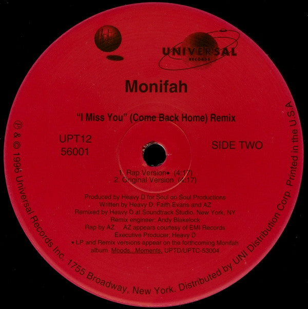 Monifah : You (12", Single)