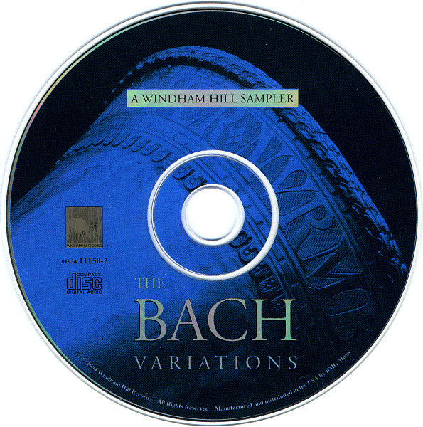 Johann Sebastian Bach, Various : The Bach Variations (A Windham Hill Sampler) (CD, Smplr)