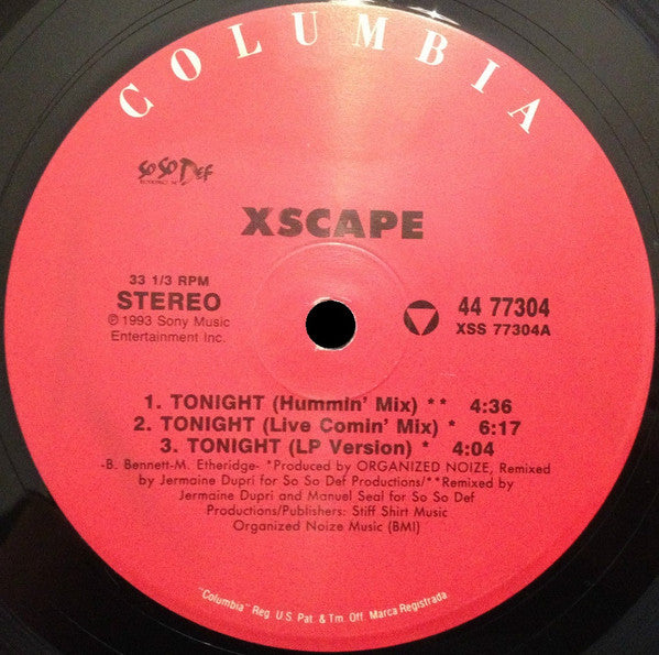 Xscape : Tonight (12")