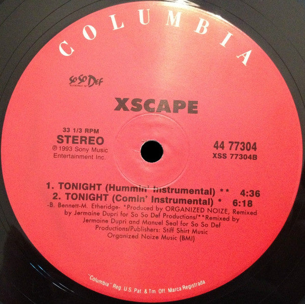 Xscape : Tonight (12")