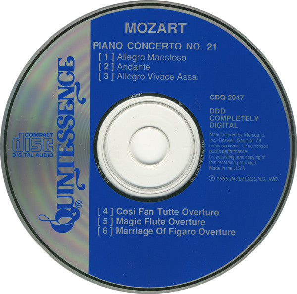 Wolfgang Amadeus Mozart - Royal Promenade Orchestra - Alfred Gehardt : Piano Concerto No. 21 (CD, Album)