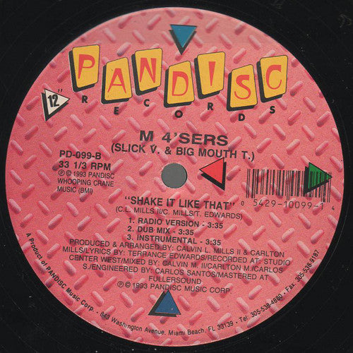 M4 Sers : Shake It Like That (12")
