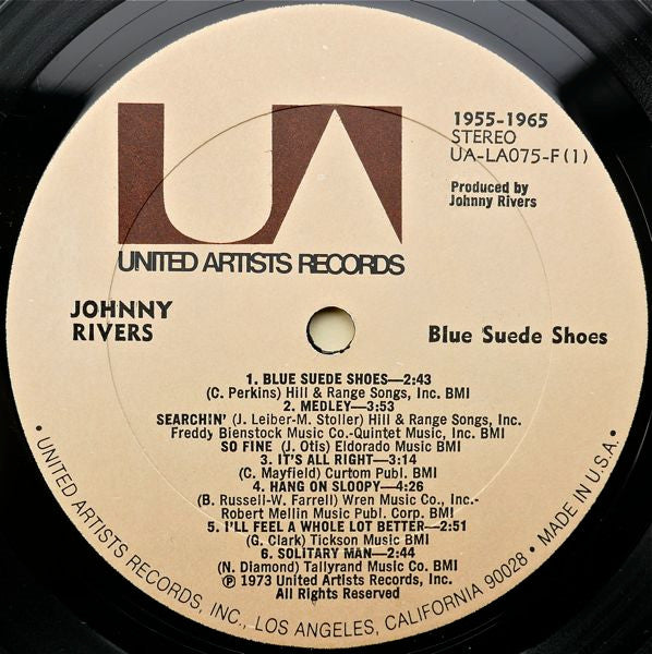 Johnny Rivers : Blue Suede Shoes (LP, Album, All)