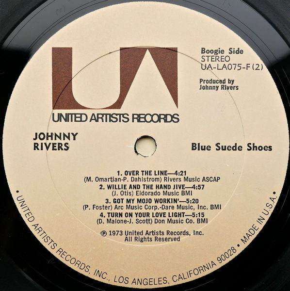 Johnny Rivers : Blue Suede Shoes (LP, Album, All)