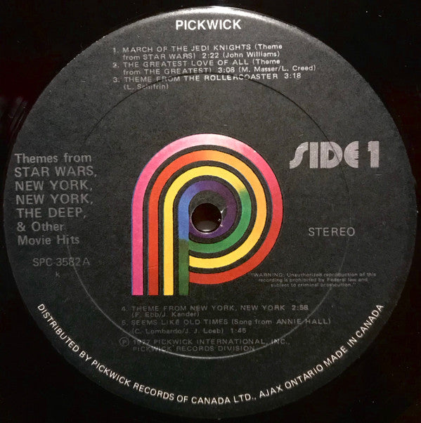 The Birchwood Pops Orchestra : Themes From Star Wars, New York, New York, The Deep & Other Great Movie Hits (LP)