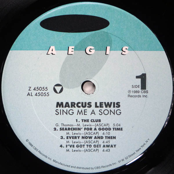 Marcus Lewis : Sing Me A Song (LP, Album)