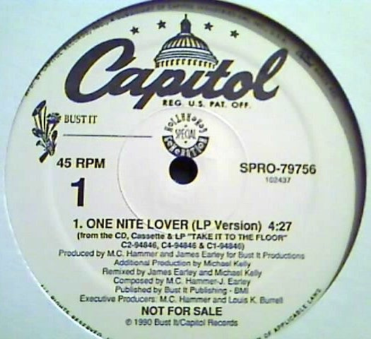Special Generation : One Nite Lover (12", Promo)