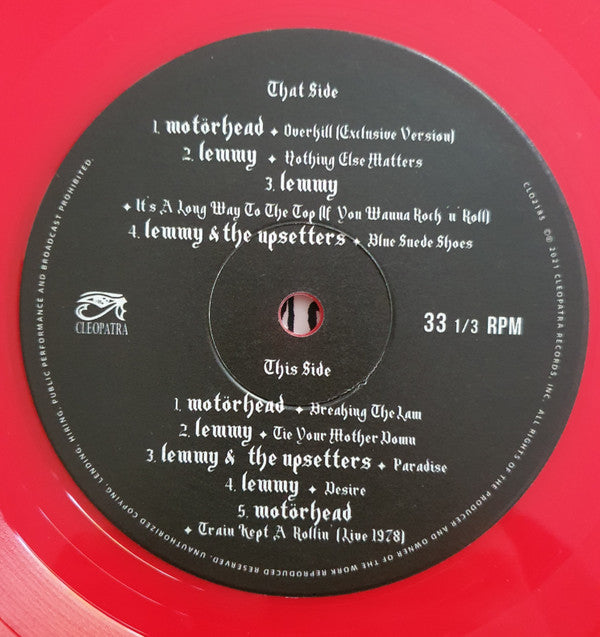 Motörhead + Lemmy : Live To Win (LP, Comp, Ltd, Red)