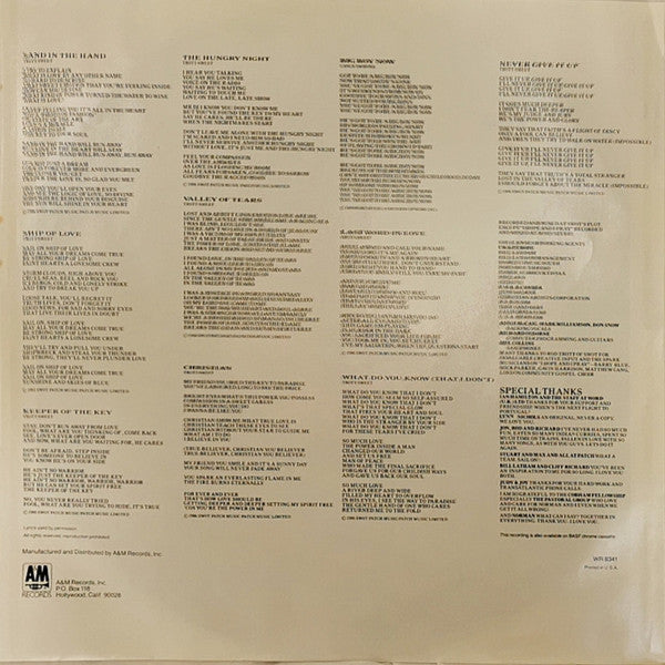 Sheila Walsh : Shadowlands (LP, Album)